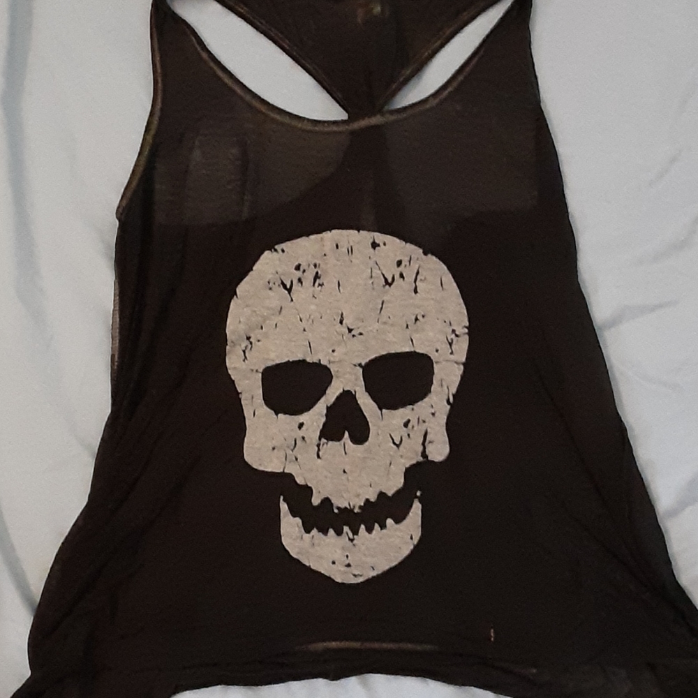 Skull Tank Top (Black)